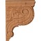 Ekena Millwork 3 1/2"W x 9"D x 12"H Medium Hudson Acanthus Wood Corbel, Cherry CORW04X09X12HDCH - alternate 3